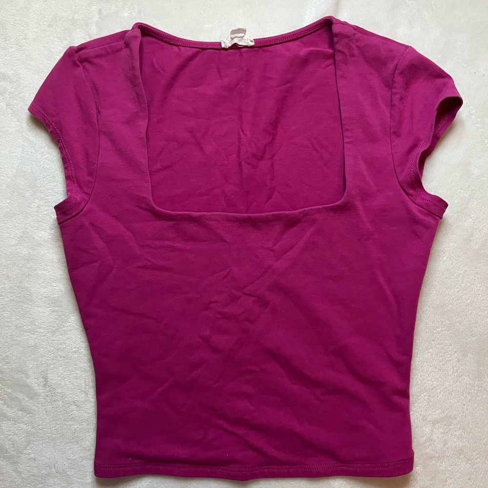 Garage sm pink crop top